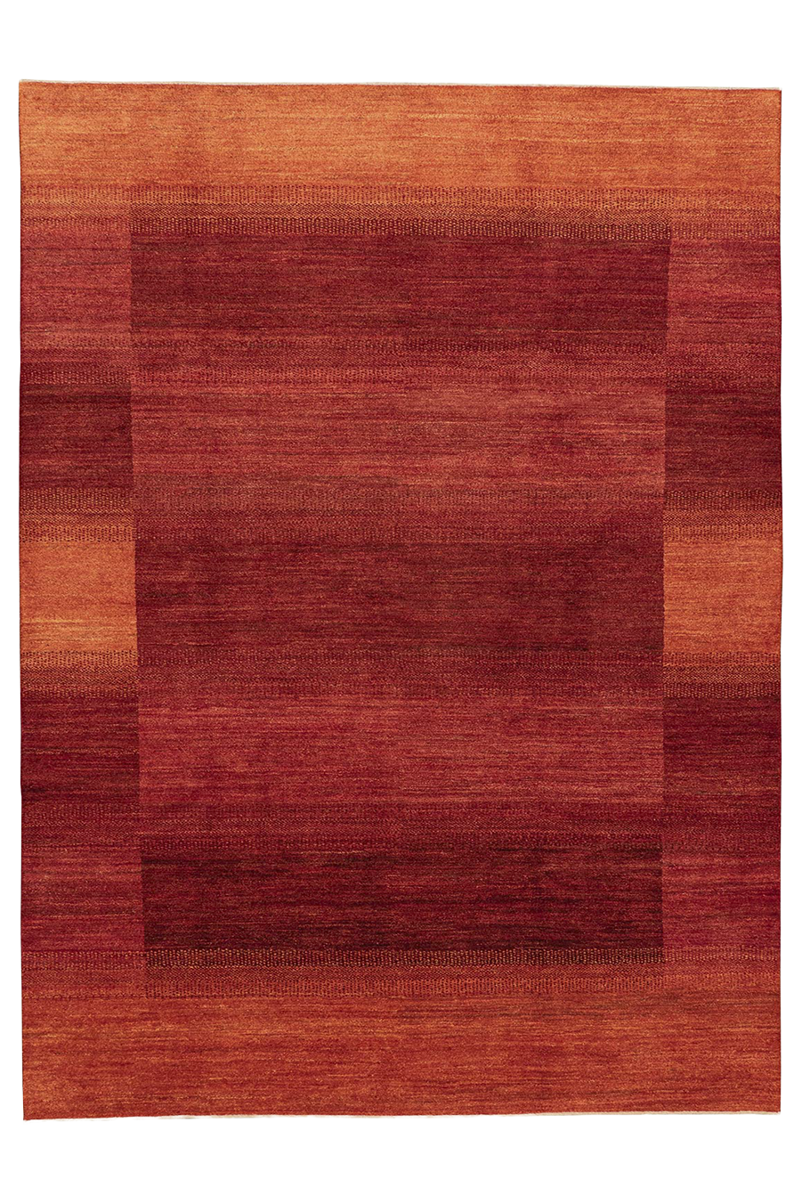 Iran Gabbeh Teppich-Unikat - roter Horizont