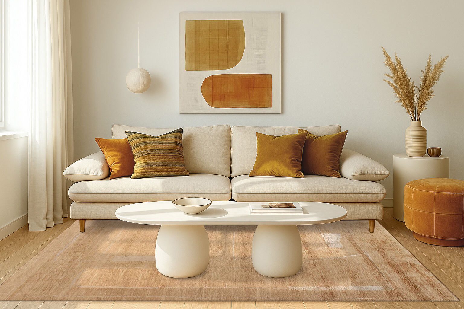 Design-Teppich - Amber Camel