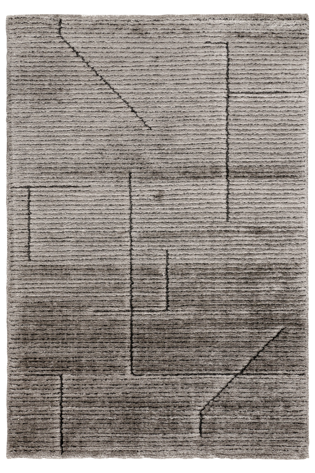 Flauschiger Teppich - Graphite
