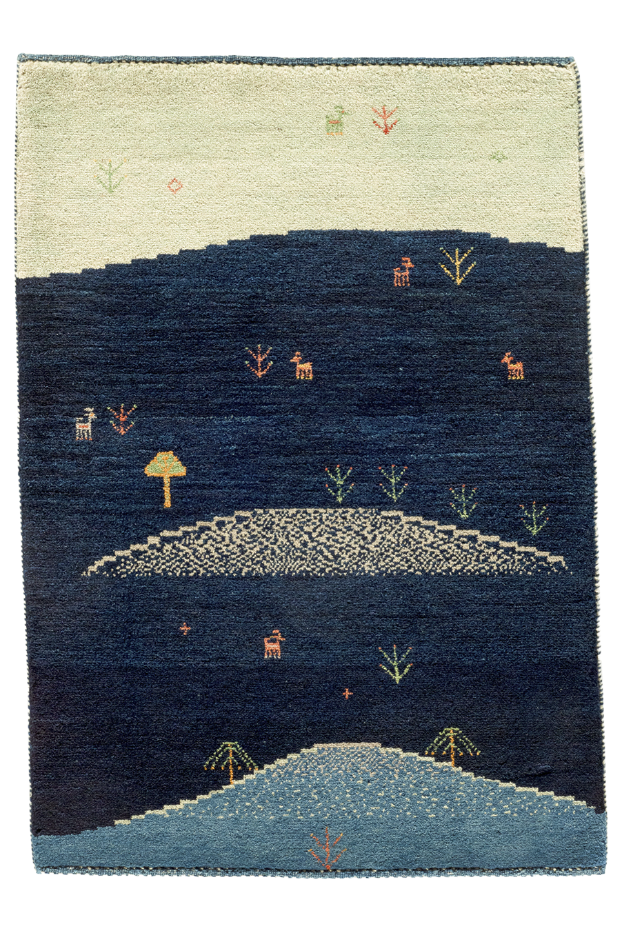 Iran Gabbeh Teppich-Unikat - Sternenweide