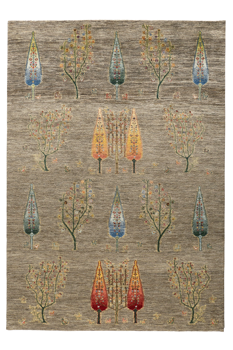 Iran Gabbeh Teppich-Unikat - Garten des Lichts