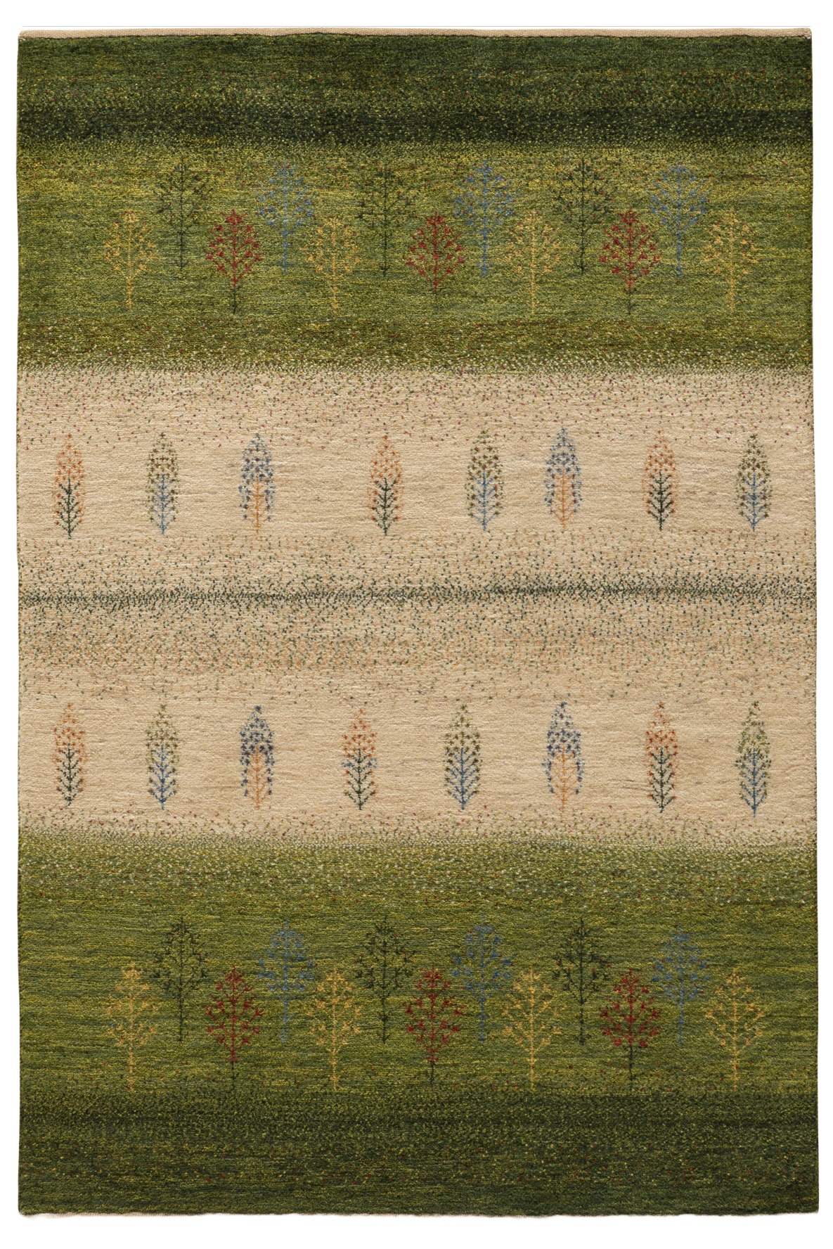 Gabbeh Teppich-Unikat - Spiegelbild