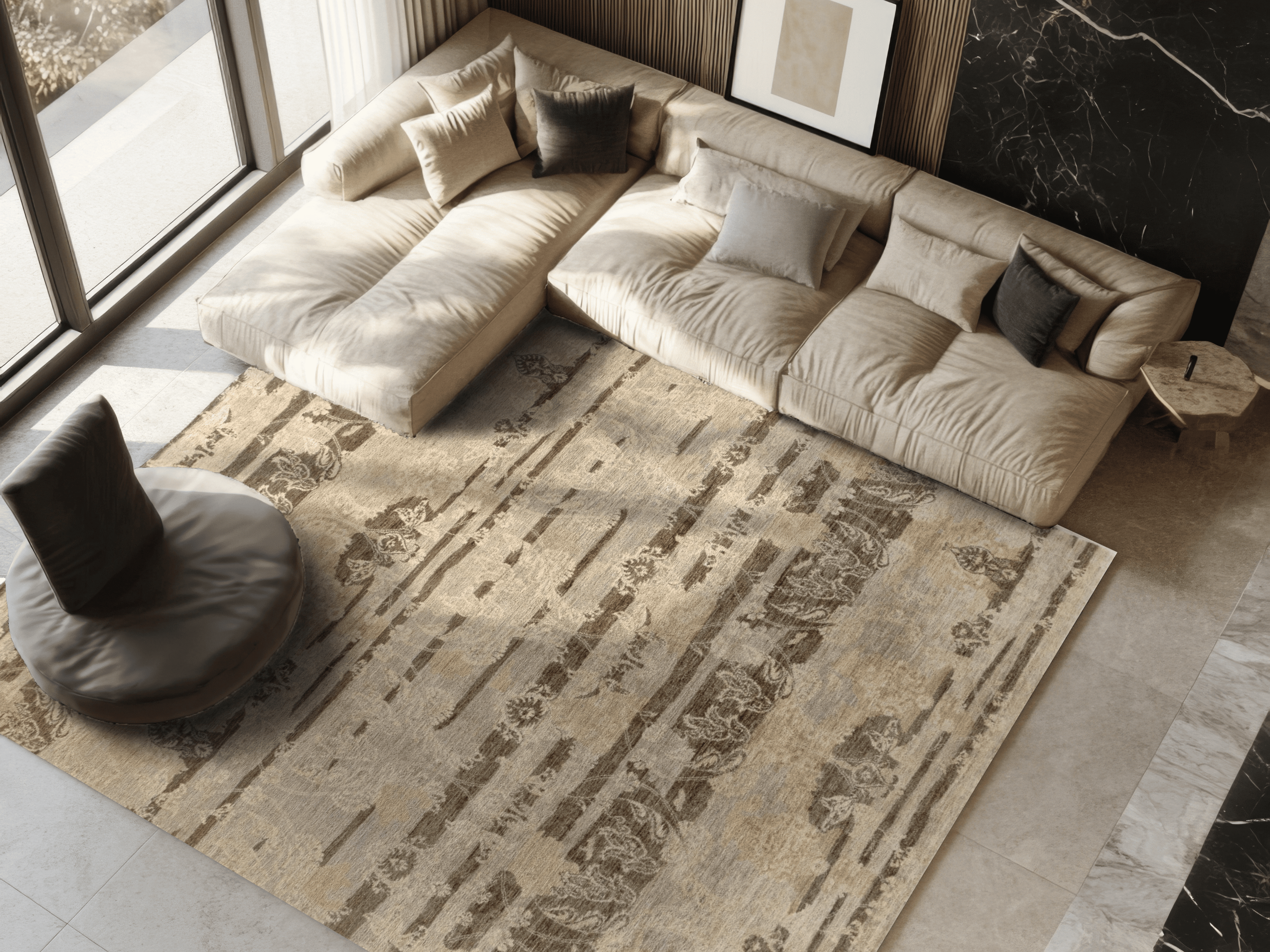 Design-Teppich - Seagrass