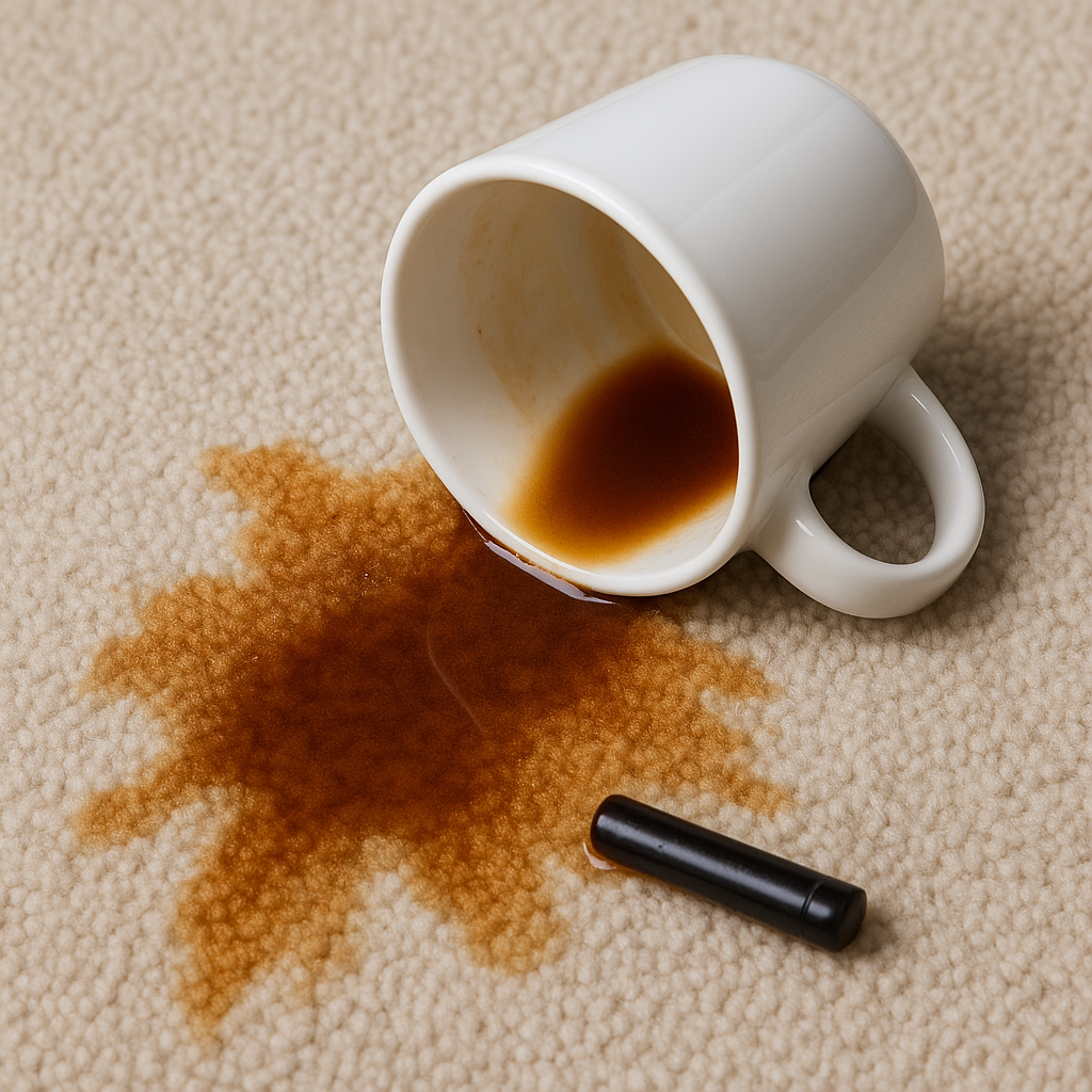 Kaffee-Flecken