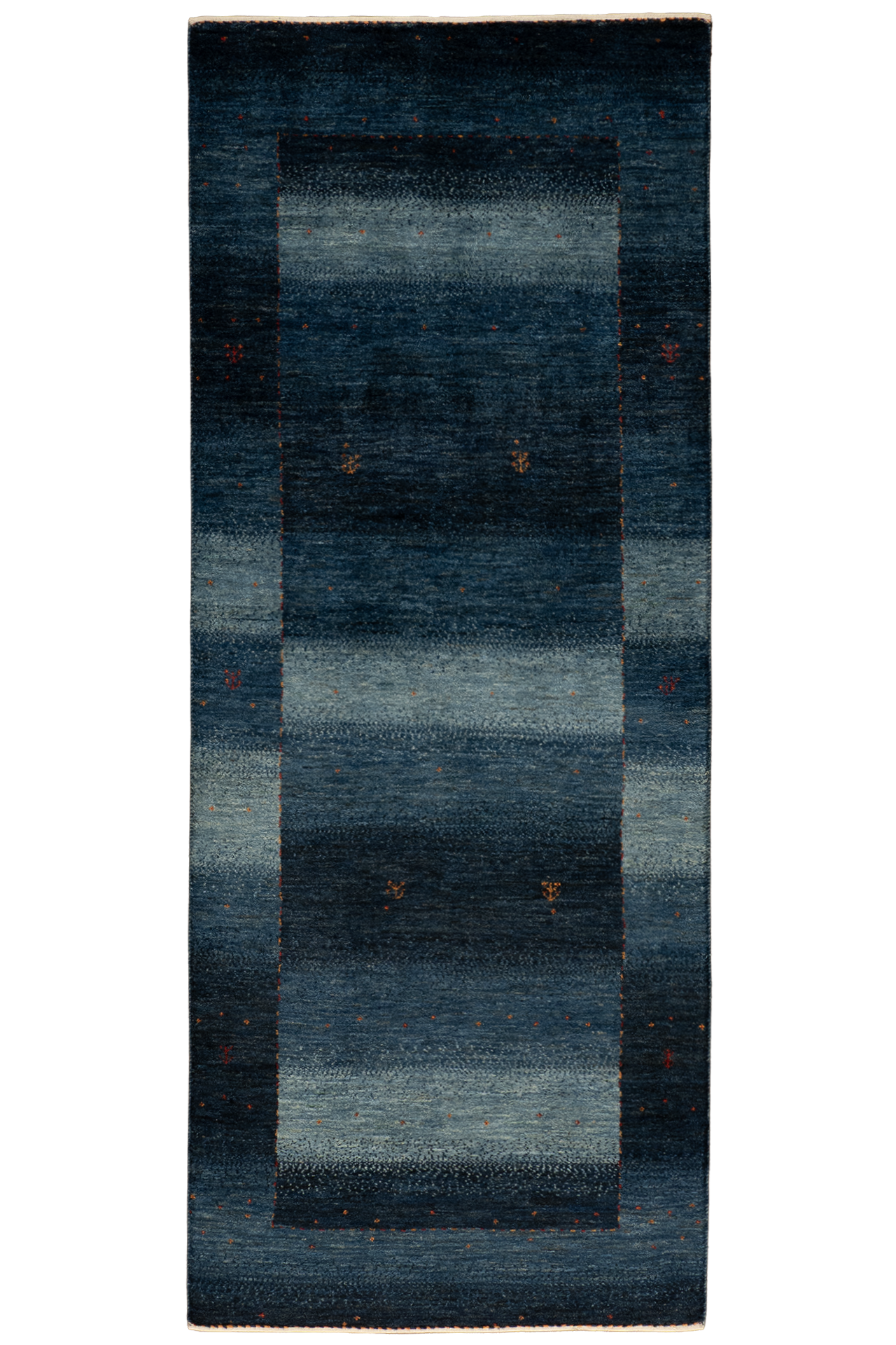 Iran Gabbeh Teppichläufer - Blaukling 