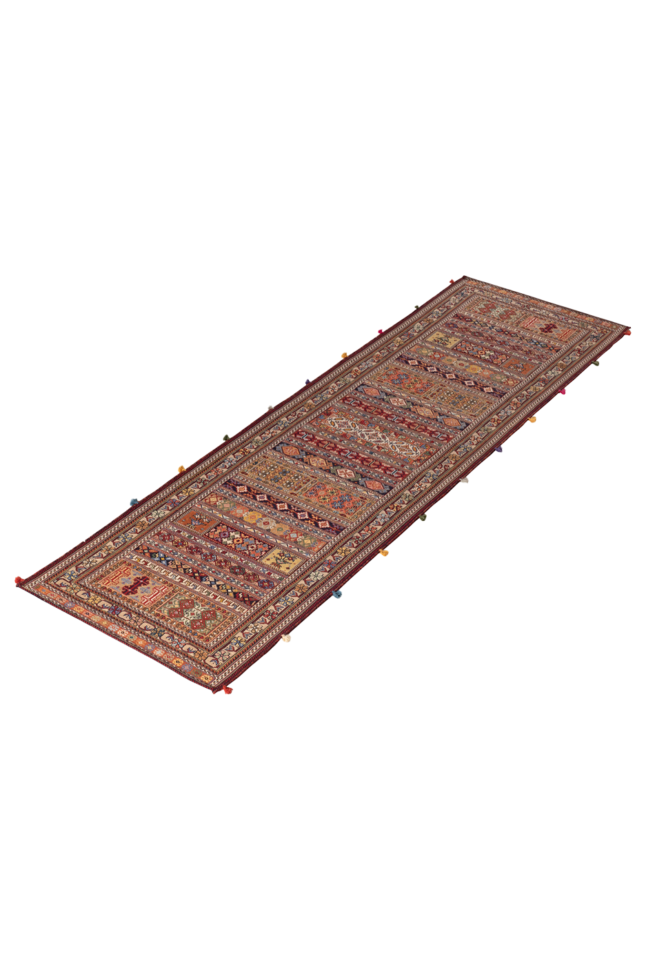 Kelim Teppich-Läufer Soumakh - Boho