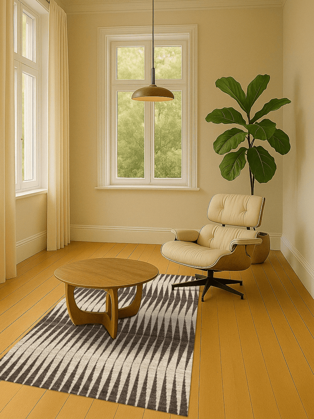 Kelim-Teppich - Beige Arrows